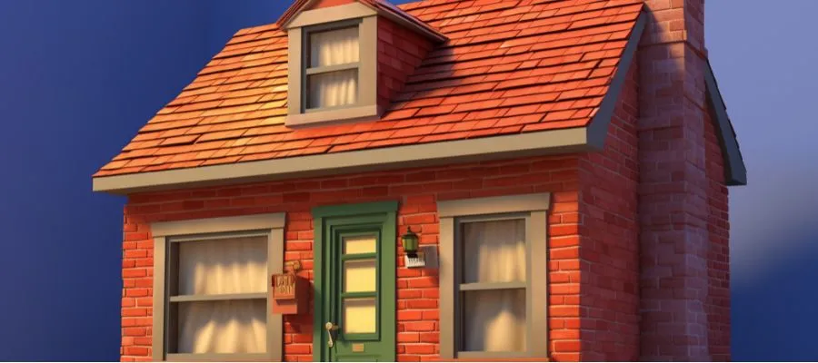 Sloped parapet wall design