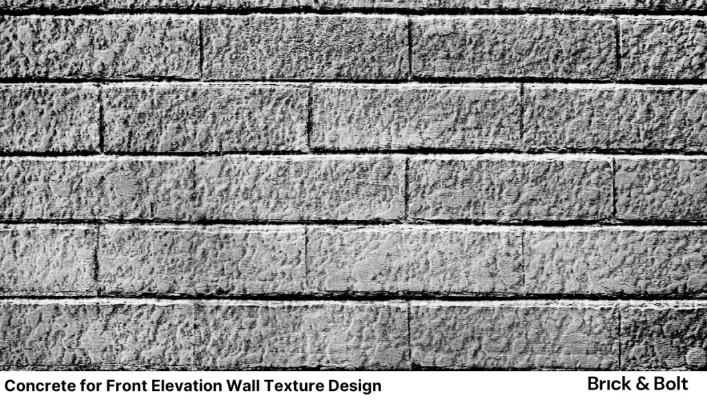 Concrete for Front Elevation Wall Texture Design