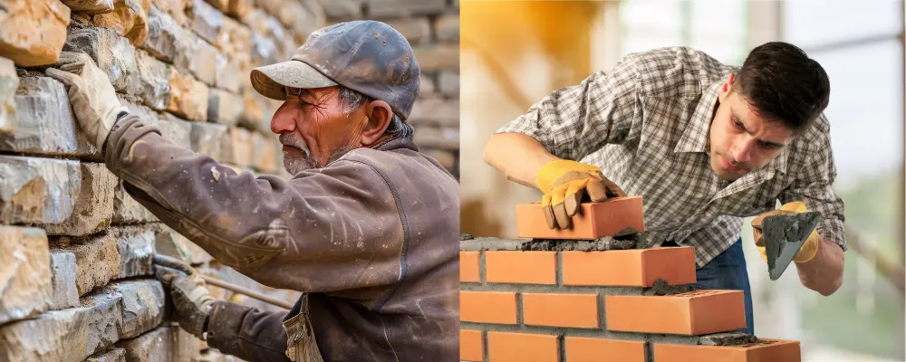 Difference-between-stone-masonry-and-brick-masonry Difference between stone masonry and brick masonry