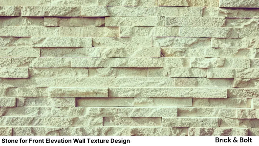 Stone for Front Elevation Wall Texture Design