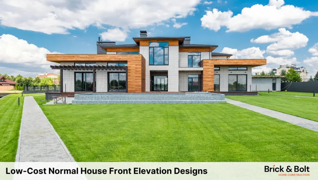 Low-Cost Normal House Front Elevation Designs