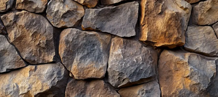 Various types of stone masonry