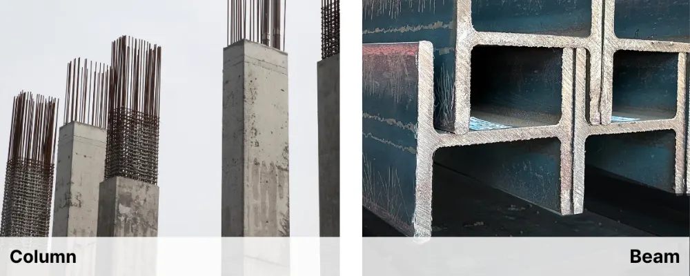 Column vs beam Column vs beam