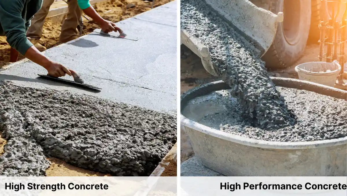 Difference Between High Strength Concrete and High Performance Concrete Difference Between High Strength Concrete and High Performance Concrete