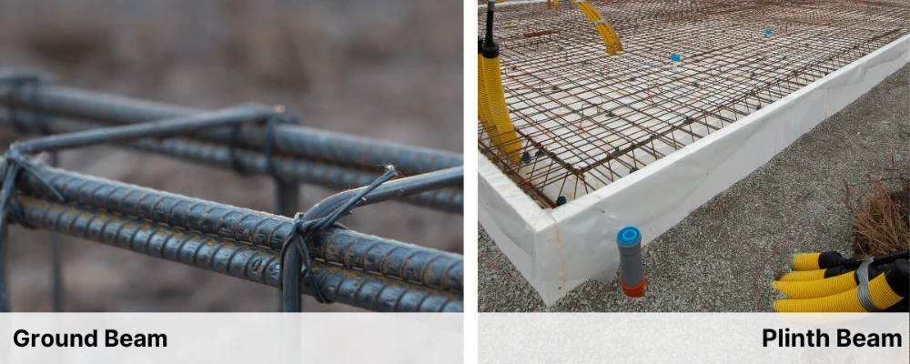 Ground Beam vs. Plinth Beam Ground Beam vs. Plinth Beam