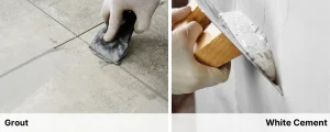 difference between grout and white cement