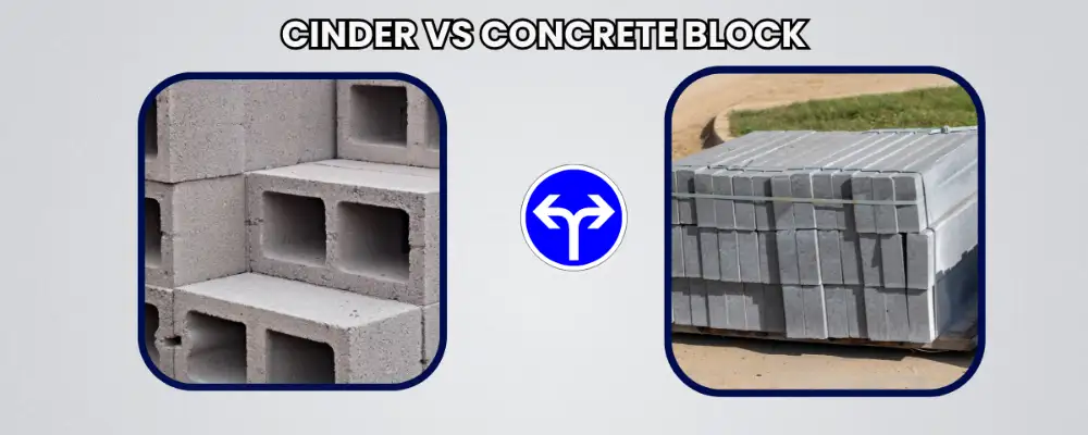 cinder vs concrete block