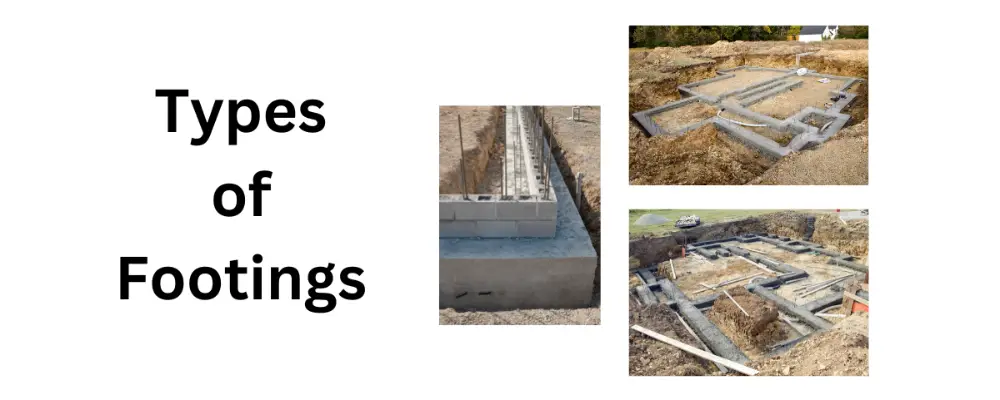 Types of footings